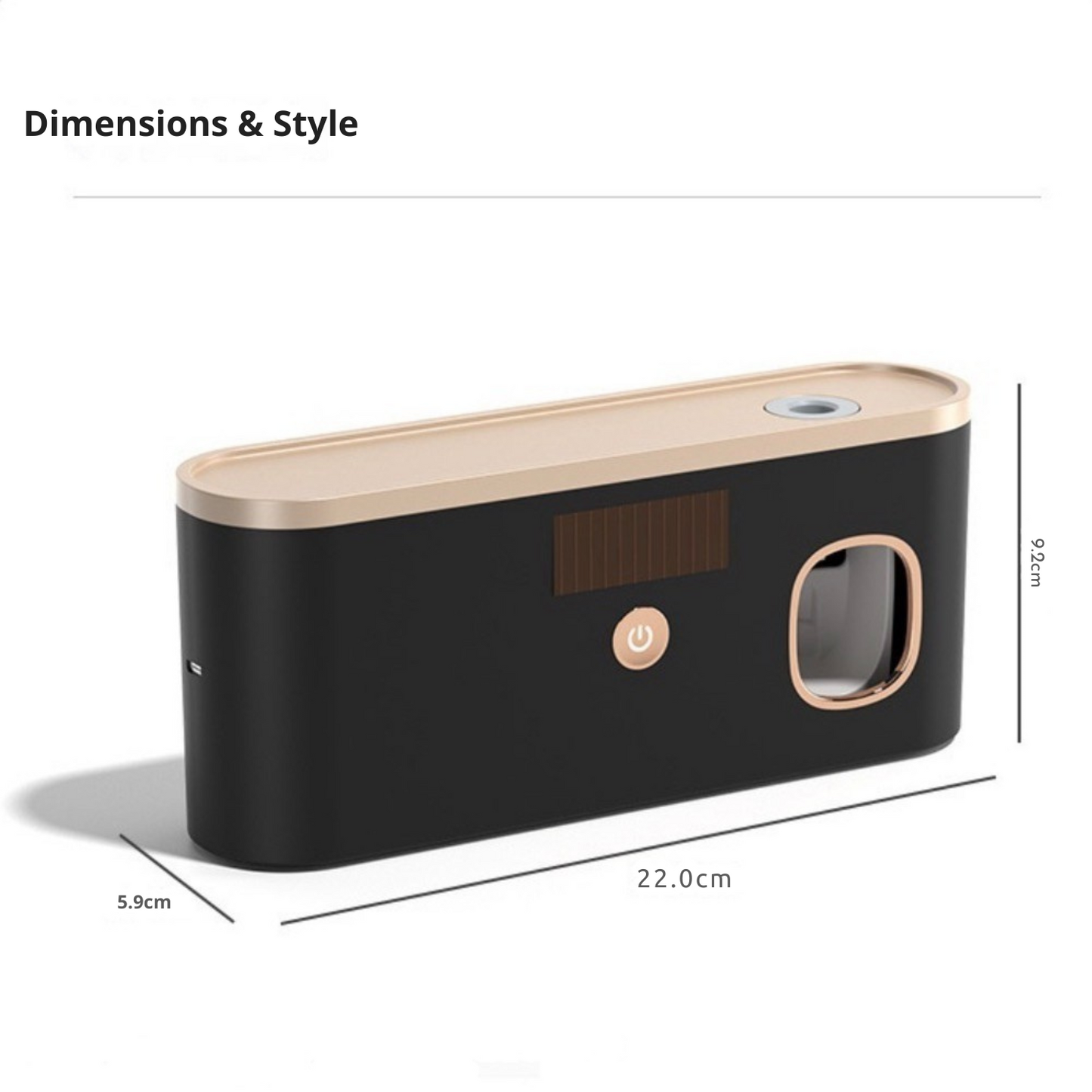 Trendora CleanBrush - Porte Brosse à dents UV stérilisant mural